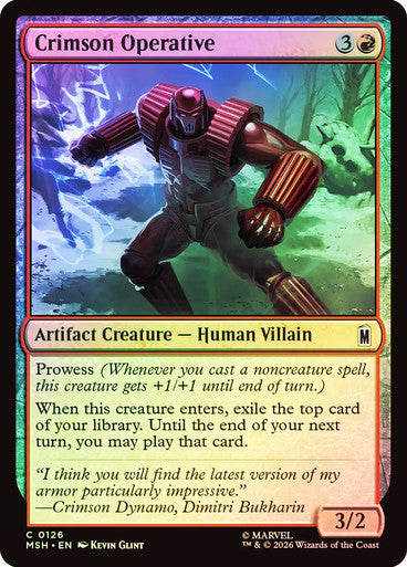 Crimson Operative - (Foil): Marvel Super Heroes