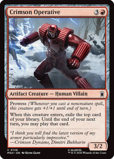 Crimson Operative: Marvel Super Heroes