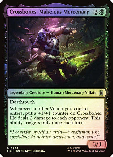 Crossbones, Malicious Mercenary - (Foil): Marvel Super Heroes