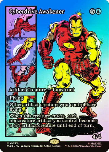 Cyberdrive Awakener (Borderless) (#053) - (Foil): Marvel Universe