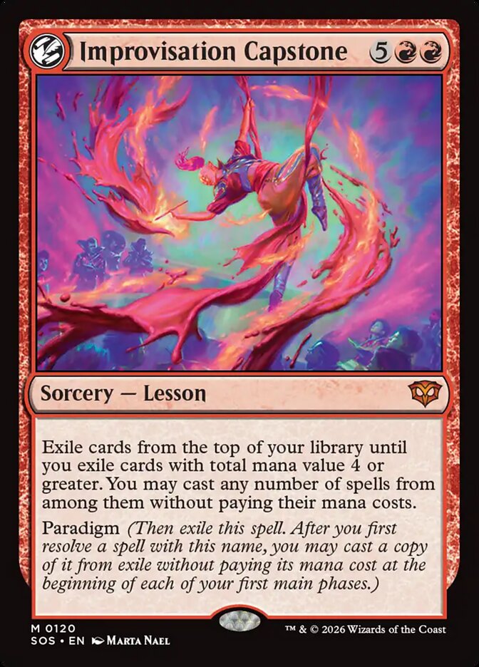 Improvisation Capstone - (Foil): Secrets of Strixhaven