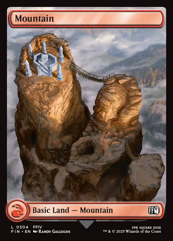 Mountain (#304) (Full Art) - (Foil): Final Fantasy