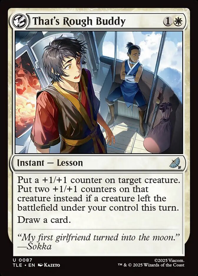 That's Rough Buddy: Avatar: The Last Airbender Eternal
