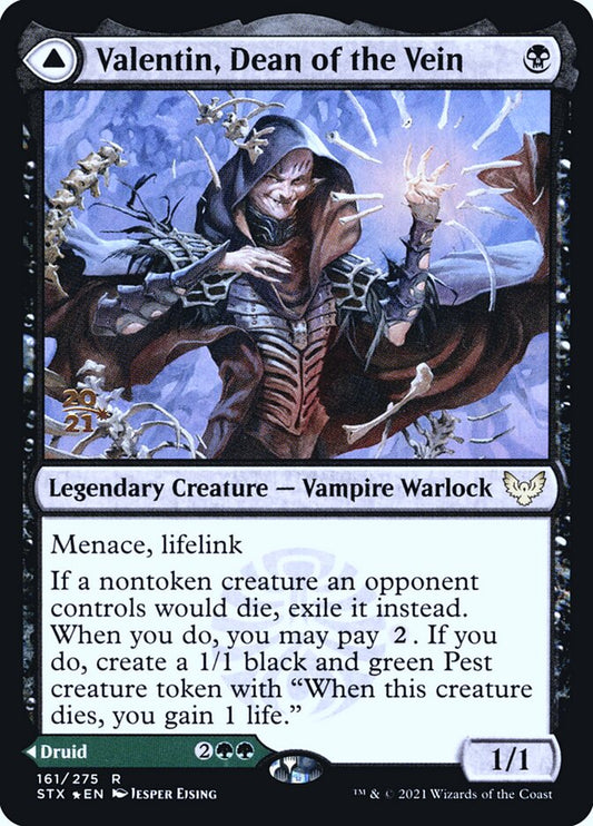 Valentin, Dean of the Vein // Lisette, Dean of the Root (Prerelease) (Strixhaven: School of Mages) - (Foil): Strixhaven: School of Mages Promos