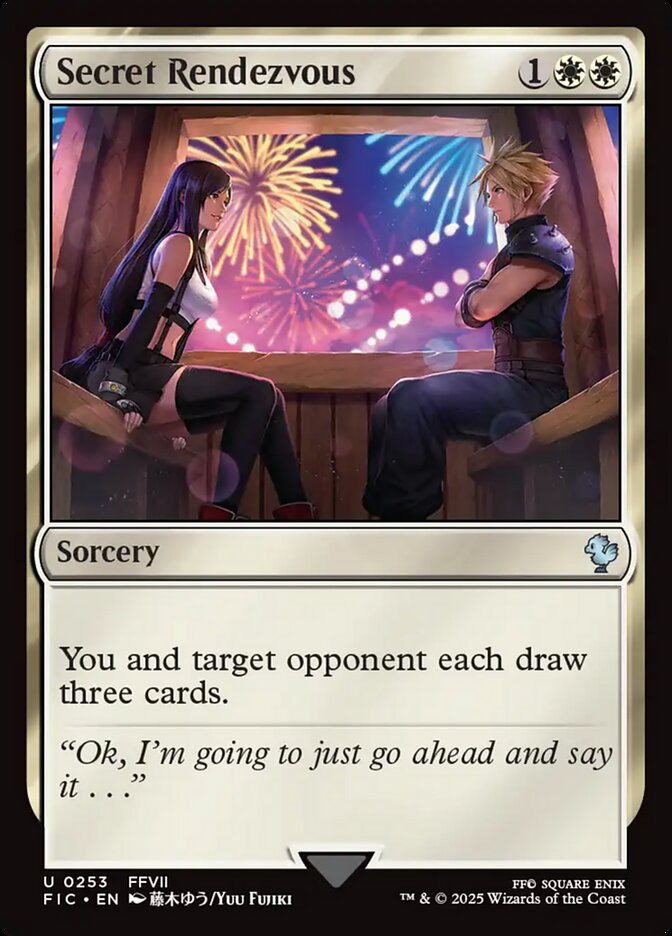 Secret Rendezvous (#253) (Surge Foil) - (Foil): Final Fantasy Commander