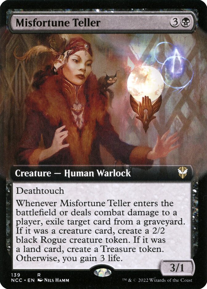 Misfortune Teller (Extended Art): New Capenna Commander