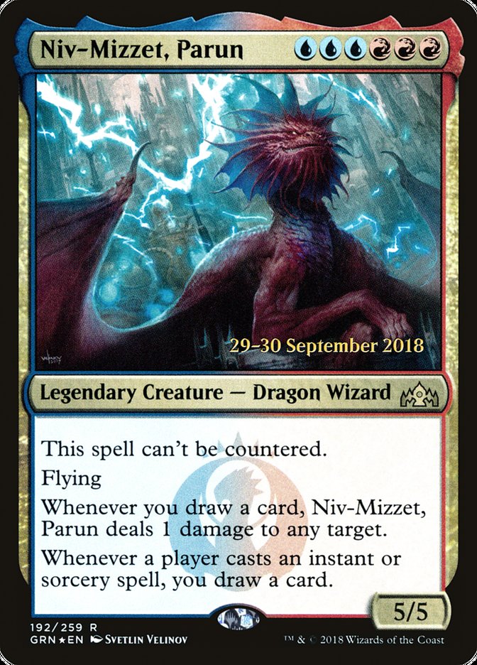 Niv-Mizzet, Parun (Prerelease) (Guilds of Ravnica) - (Foil): Guilds of Ravnica Promos