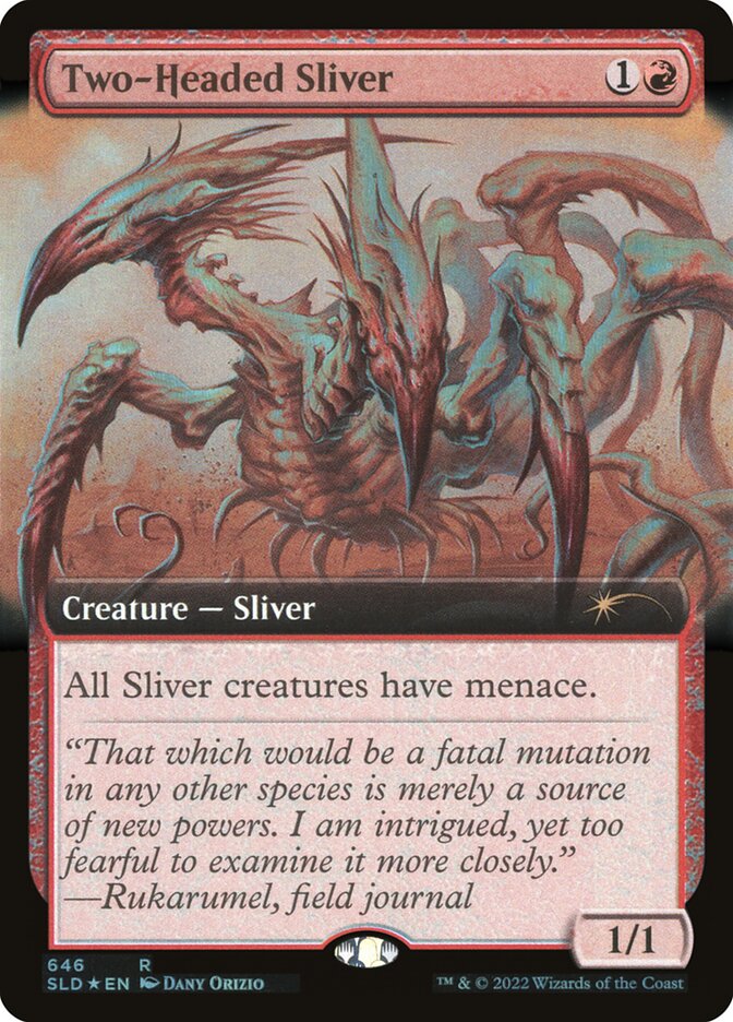 Two-Headed Sliver (Secret Lair) (Extended Art) - (Foil)