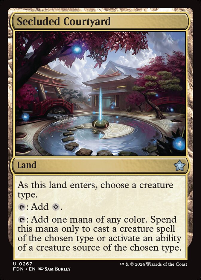 Secluded Courtyard - (Foil): Foundations