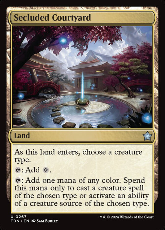 Secluded Courtyard - (Foil): Foundations