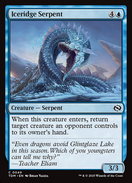Iceridge Serpent - (Foil): Tarkir: Dragonstorm