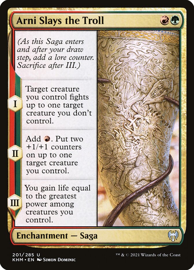 Arni Slays the Troll - (Foil): Kaldheim