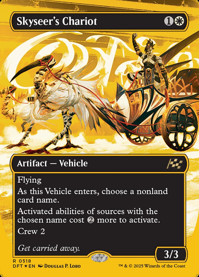 Skyseer's Chariot (Borderless) (First Place Foil) - (Foil): Aetherdrift