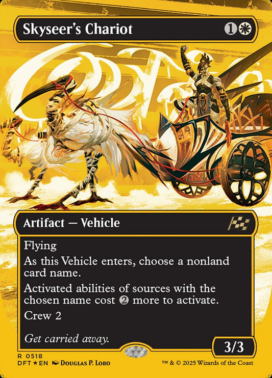 Skyseer's Chariot (Borderless) (First Place Foil) - (Foil): Aetherdrift