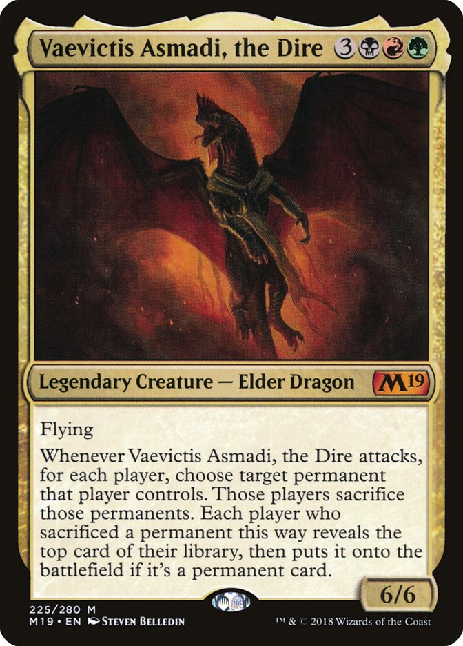 Vaevictis Asmadi, the Dire: Core Set 2019
