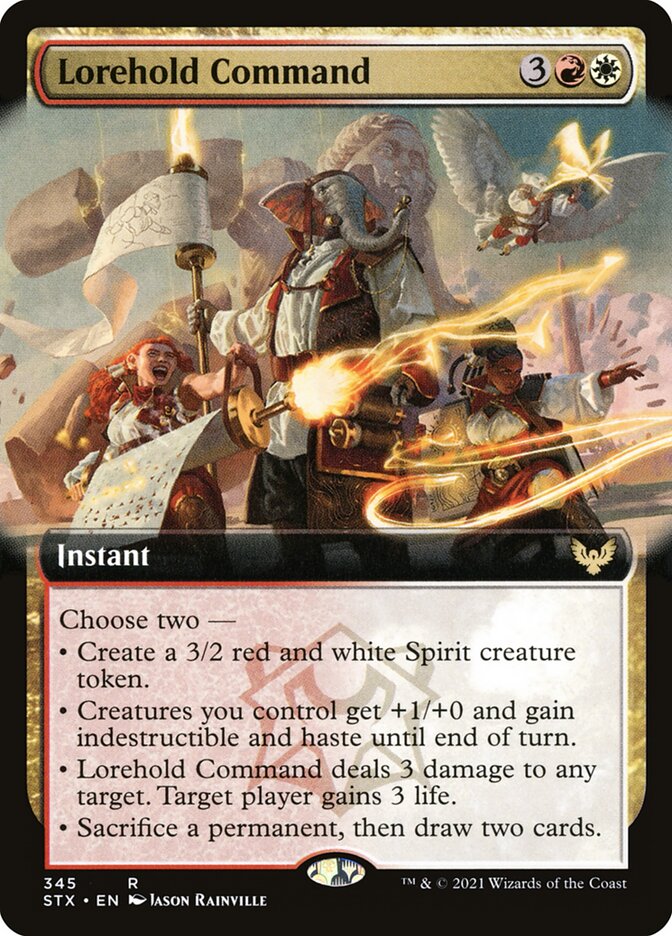 Lorehold Command (Extended Art): Strixhaven: School of Mages
