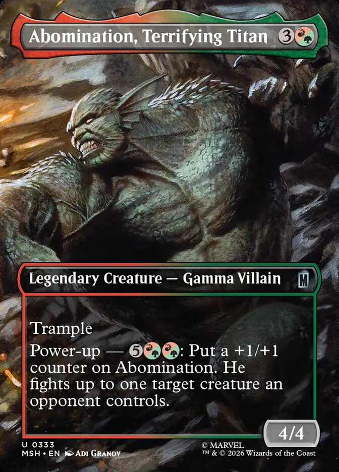 Abomination, Terrifying Titan (Borderless) (#333)