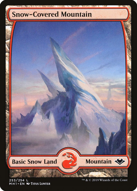 Snow-Covered Mountain (#253) (Full Art): Modern Horizons