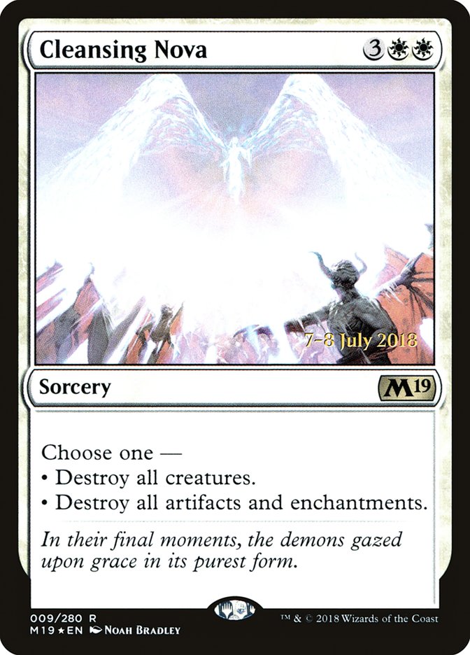 Cleansing Nova - (Foil): Core Set 2019 Promos