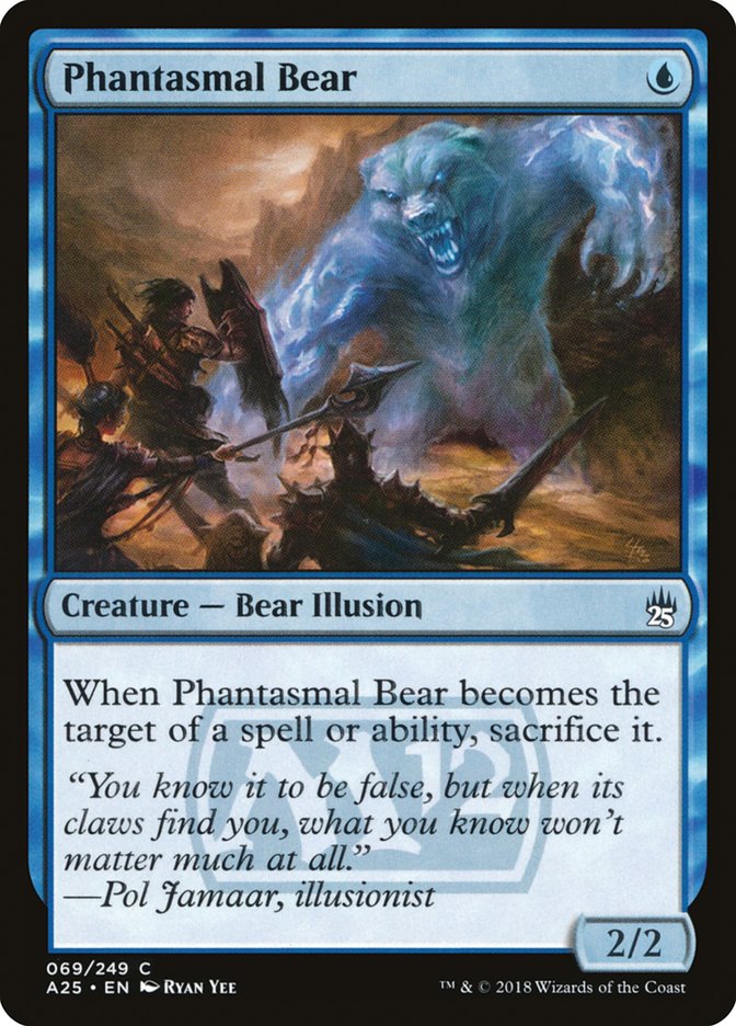 Phantasmal Bear - (Foil): Masters 25