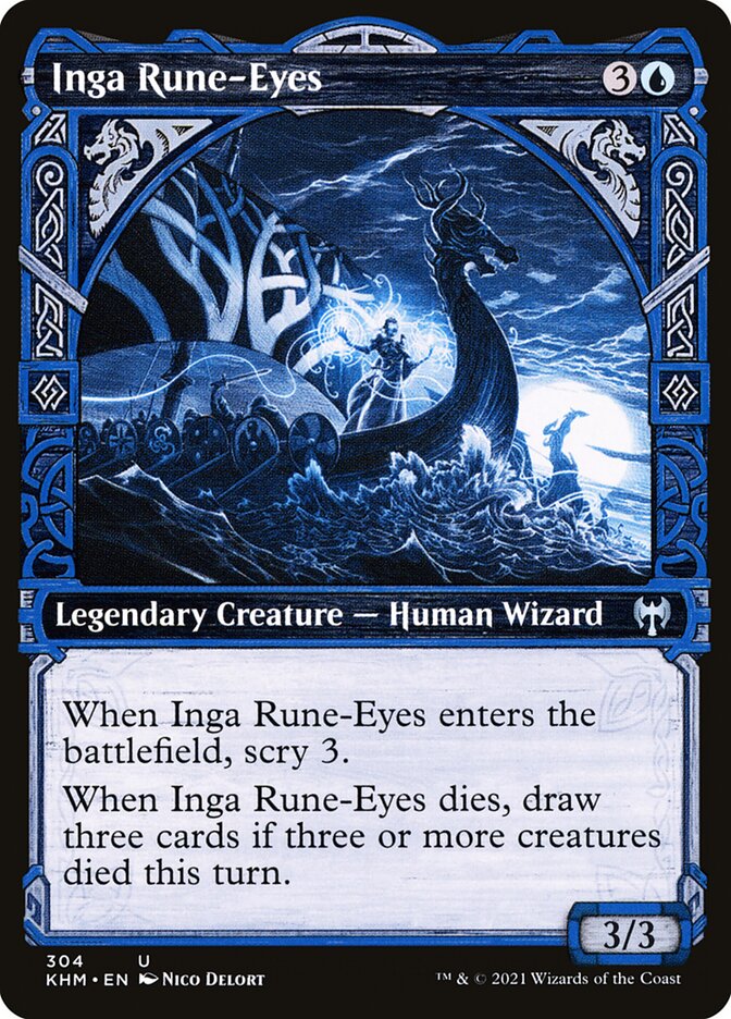 Inga Rune-Eyes (Showcase) - (Foil): Kaldheim