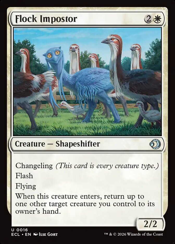 Flock Impostor - (Foil): Lorwyn Eclipsed