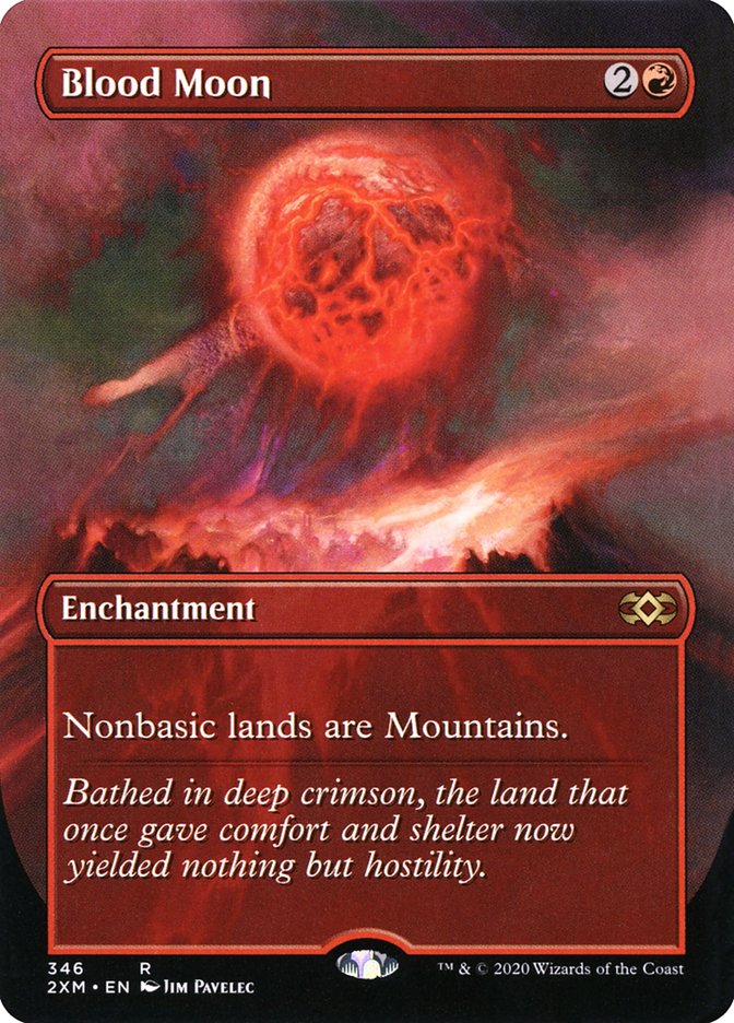 Blood Moon (Borderless) - (Foil): Double Masters