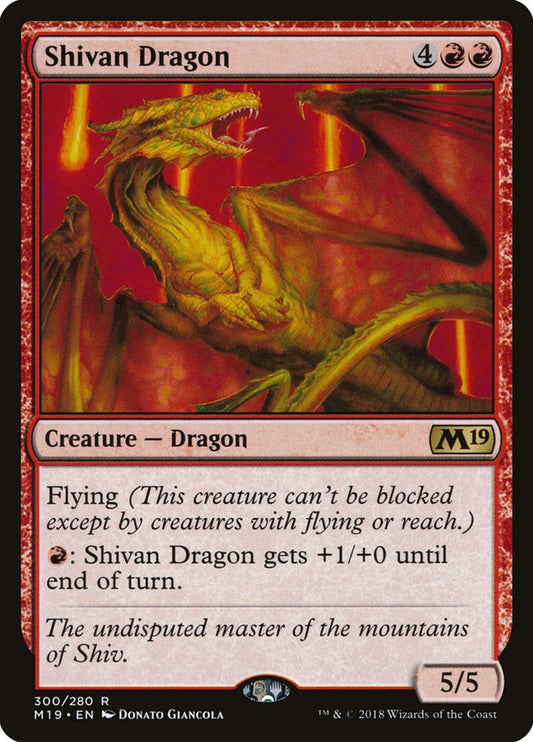 Shivan Dragon (Planeswalker Deck): Core Set 2019
