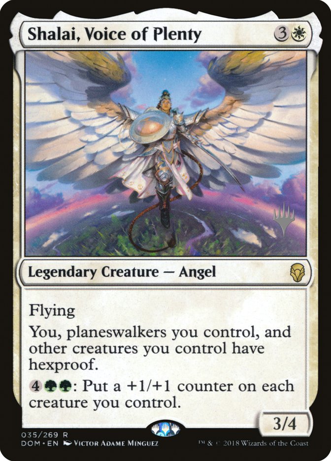 Shalai, Voice of Plenty (Promo Pack) (Dominaria): Dominaria Promos