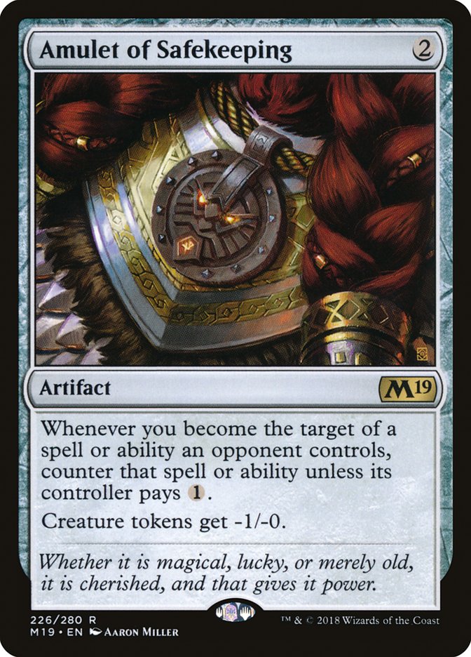 Amulet of Safekeeping - (Foil): Core Set 2019