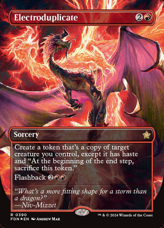 Electroduplicate (Borderless) (Mana Foil) - (Foil): Foundations