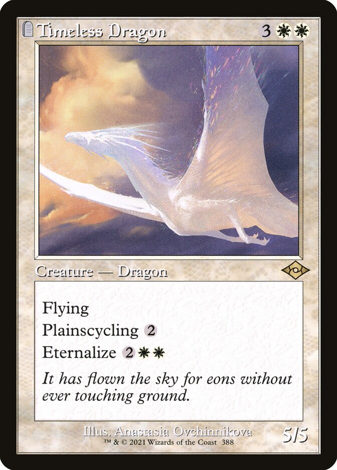 Timeless Dragon (Retro Frame) - (Foil): Modern Horizons 2