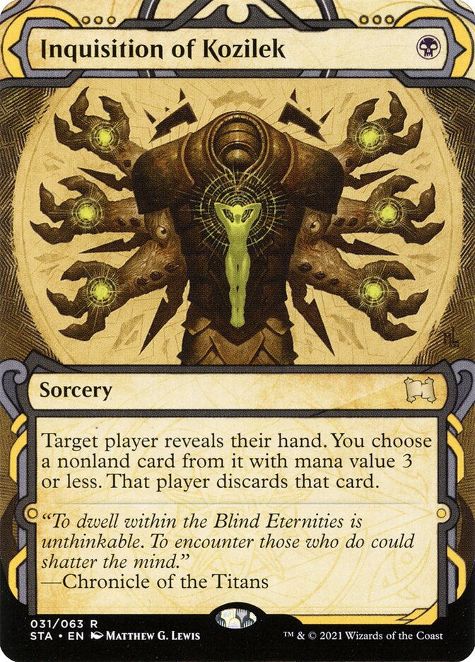 Inquisition of Kozilek (Foil Etched) - (Foil): Strixhaven Mystical Archive