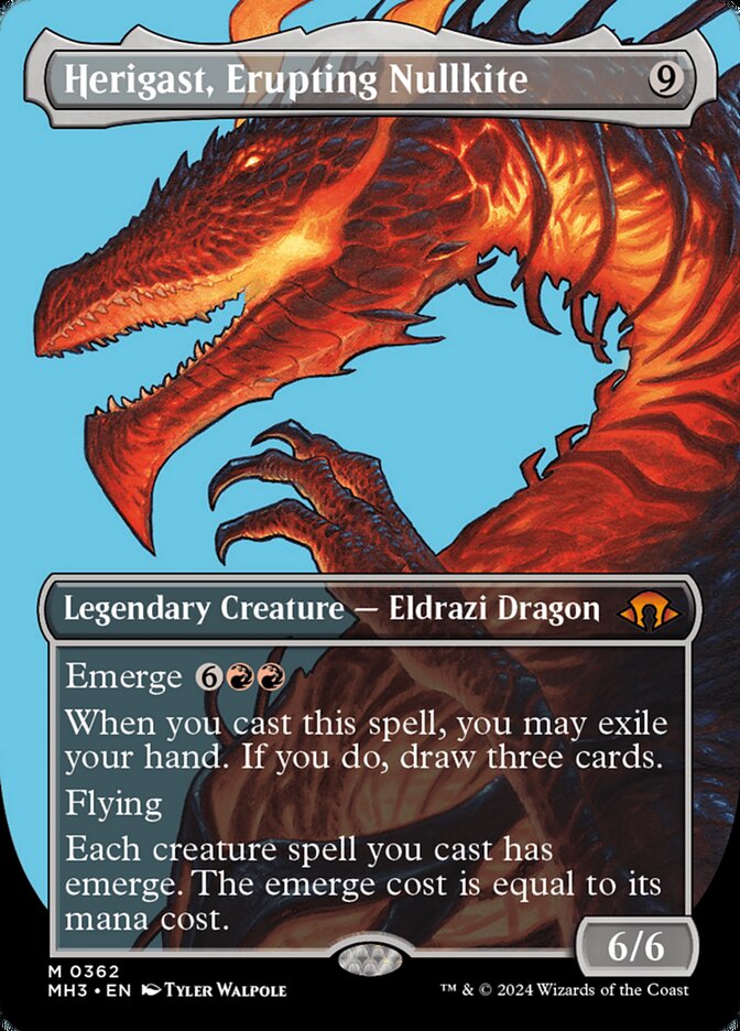 Herigast, Erupting Nullkite (Borderless): Modern Horizons 3