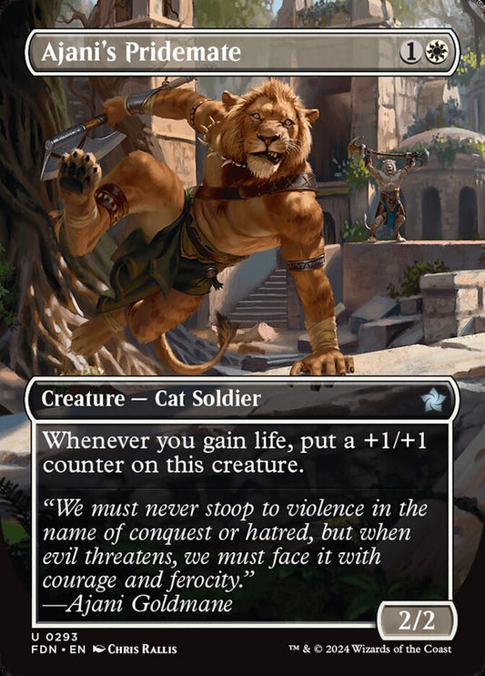 Ajani's Pridemate (Borderless): Foundations