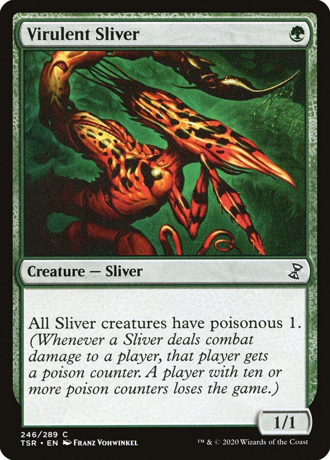 Virulent Sliver - (Foil): Time Spiral Remastered