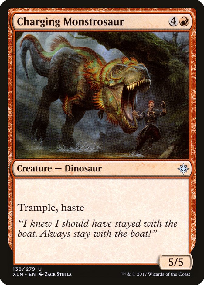Charging Monstrosaur - (Foil): Ixalan