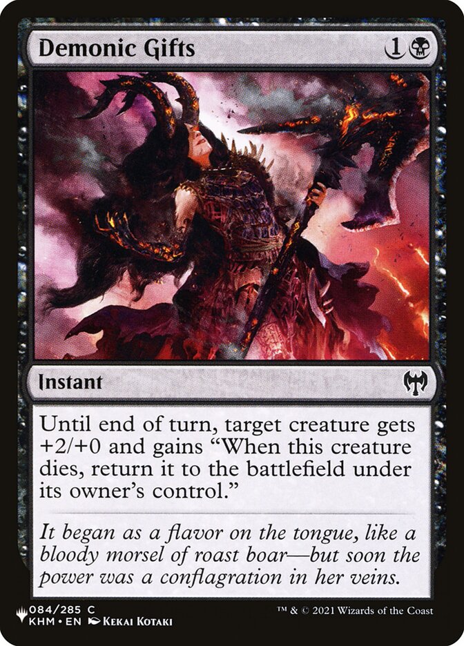 Demonic Gifts: The List