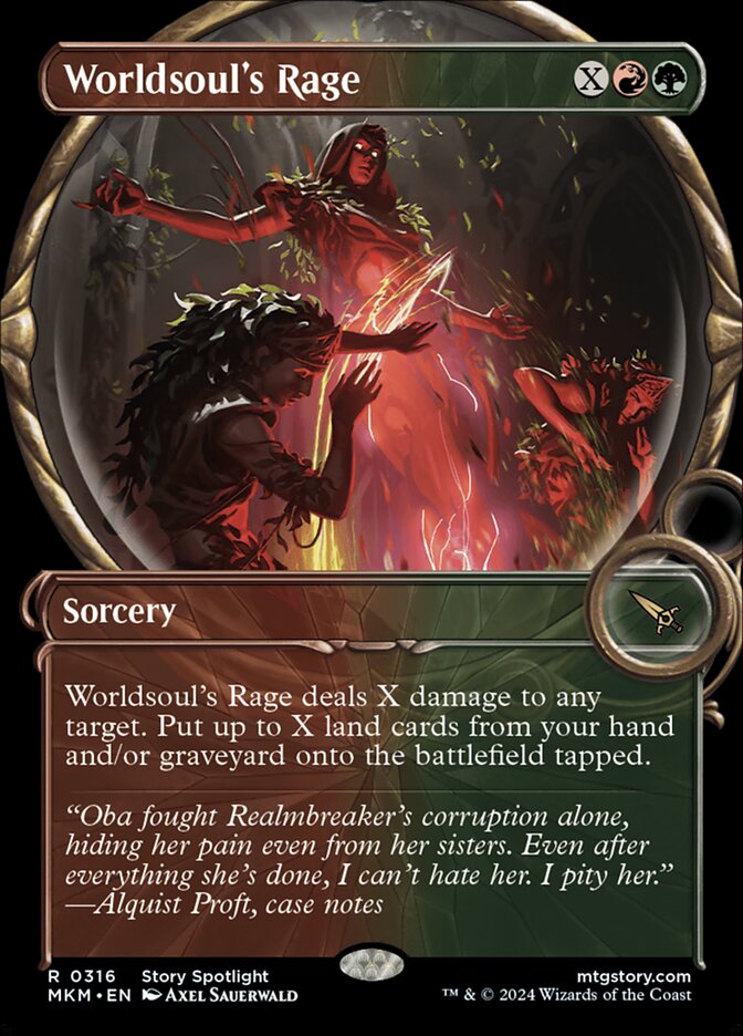 Worldsoul's Rage (Showcase) - (Foil): Murders at Karlov Manor