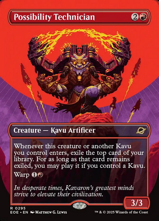 Possibility Technician (Borderless) - (Foil): Edge of Eternities