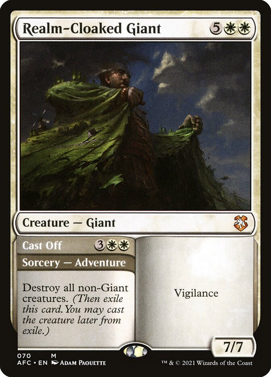 Realm-Cloaked Giant // Cast Off: Forgotten Realms Commander