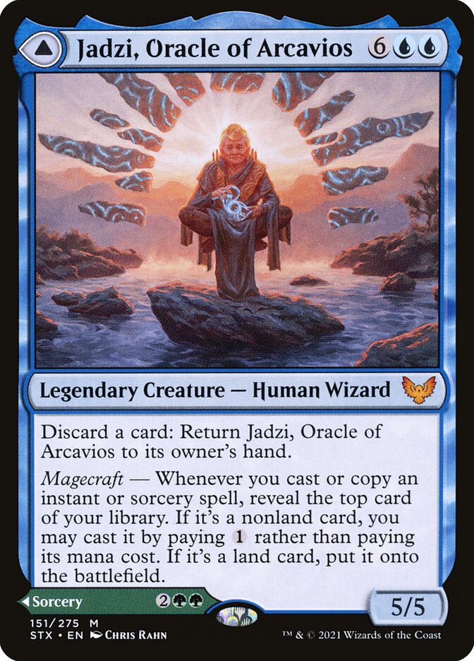 Jadzi, Oracle of Arcavios // Journey to the Oracle - (Foil): Strixhaven: School of Mages
