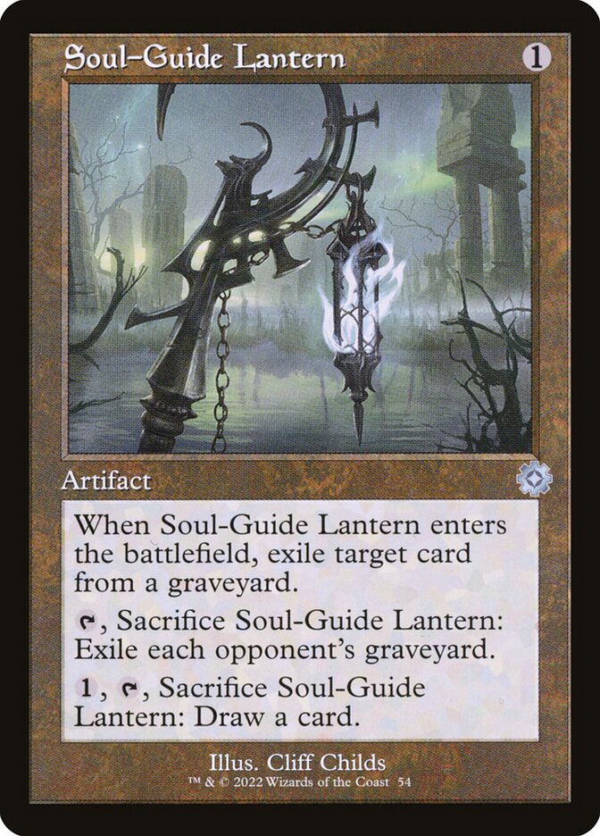 Soul-Guide Lantern (#054) (Retro Frame) - (Foil): The Brothers' War Retro Artifacts