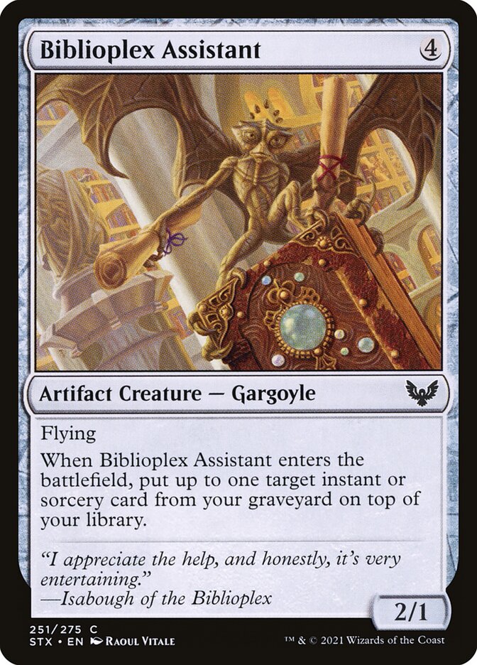Biblioplex Assistant - (Foil): Strixhaven: School of Mages