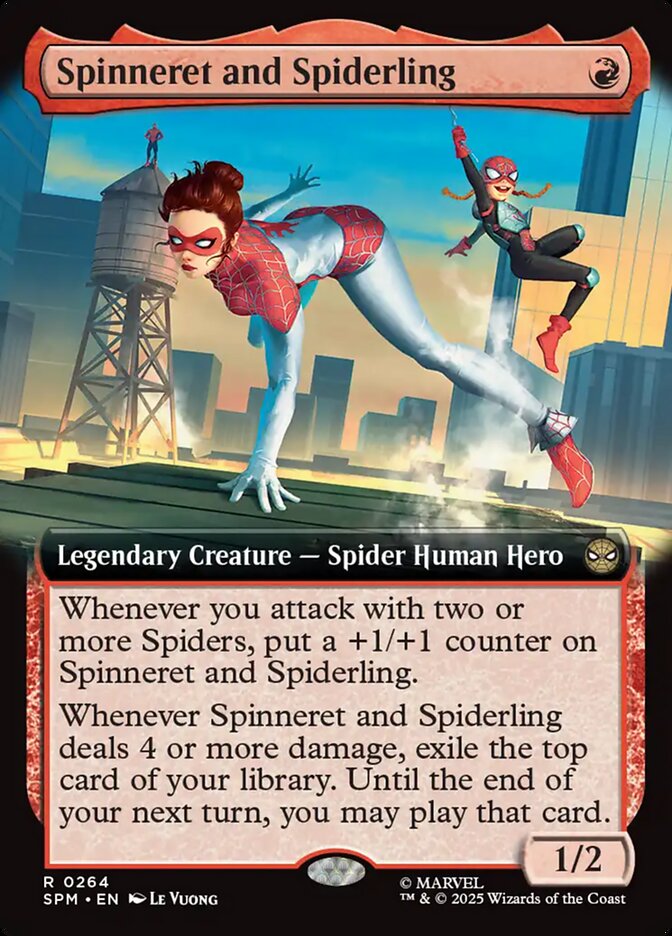 Spinneret and Spiderling (Extended Art) - (Foil): Marvel's Spider-Man