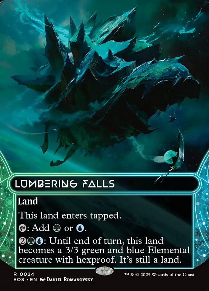 Lumbering Falls (#024) (Borderless): Edge of Eternities: Stellar Sights