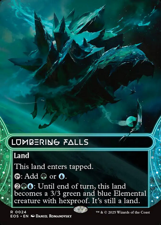 Lumbering Falls (#024) (Borderless): Edge of Eternities: Stellar Sights