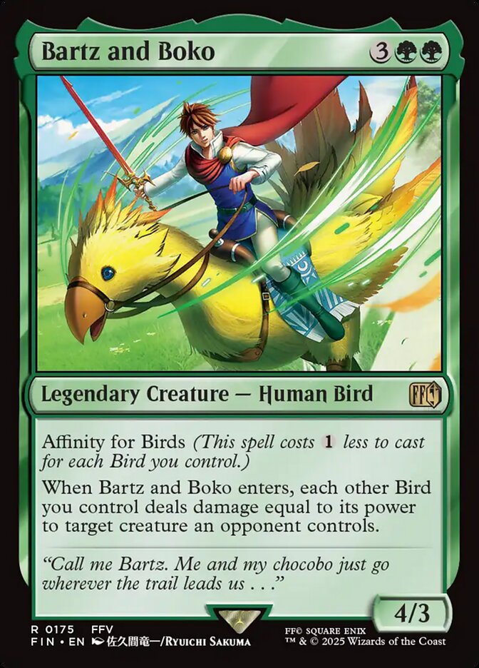 Bartz and Boko - (Foil): Final Fantasy