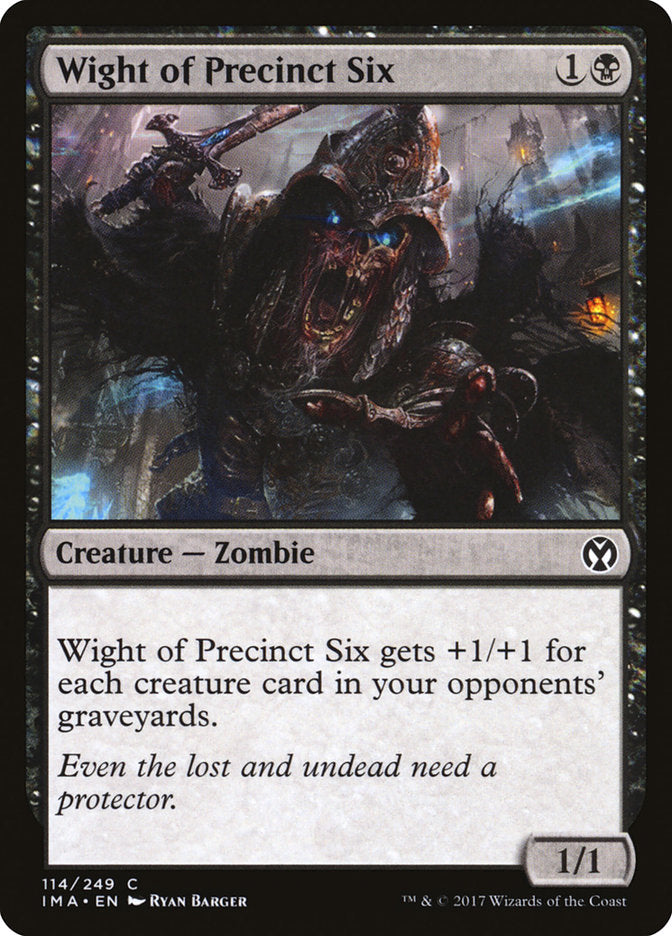Wight of Precinct Six: Iconic Masters