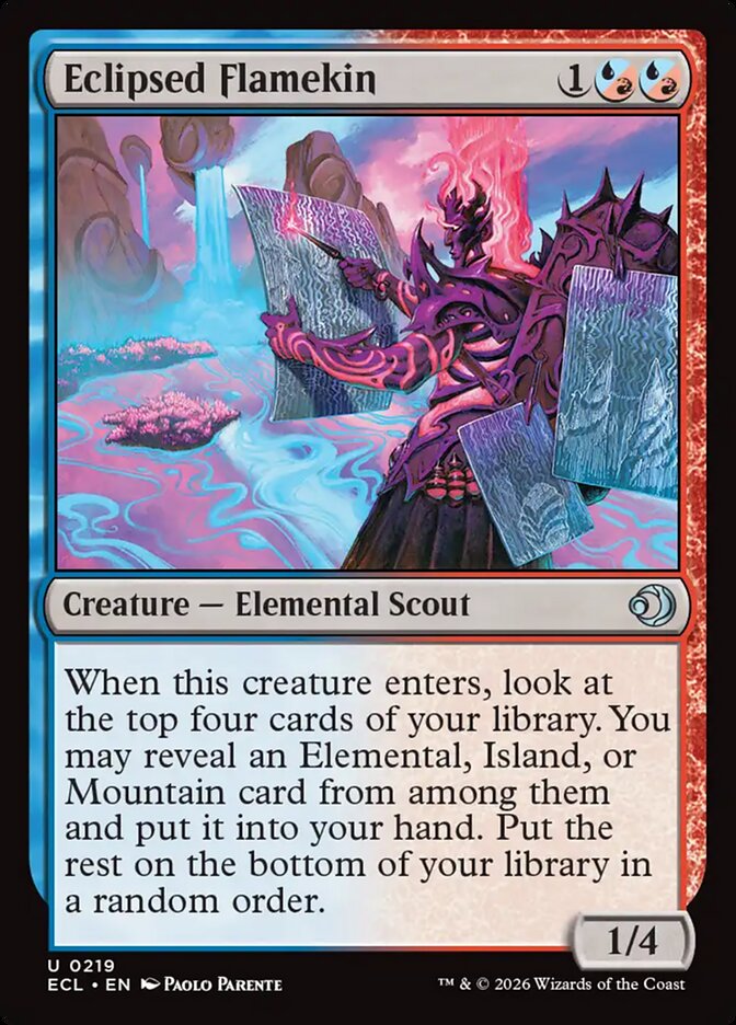 Eclipsed Flamekin - (Foil): Lorwyn Eclipsed